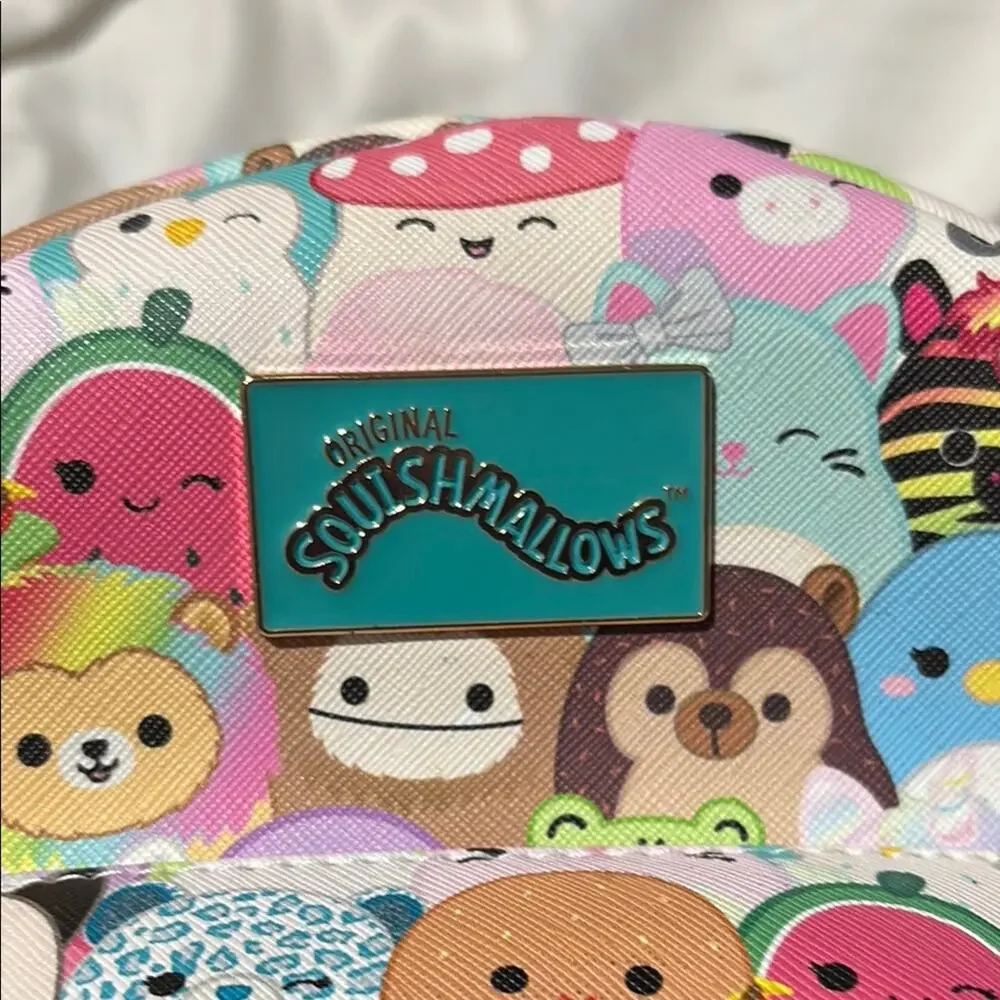 Squishmallows Colorful Cartoon Character Backpack like new adjustable straps